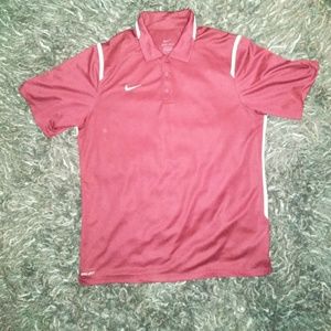 Nike Dri-Fit Polo Shirt - Burgundy